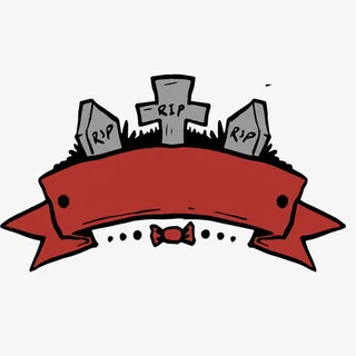 万圣节横幅墓碑免抠