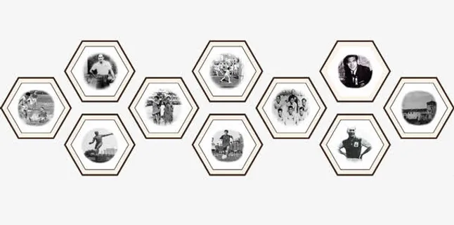 六边形相框免抠