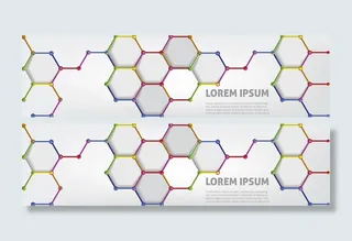 科技蜂窝格纹banner高清