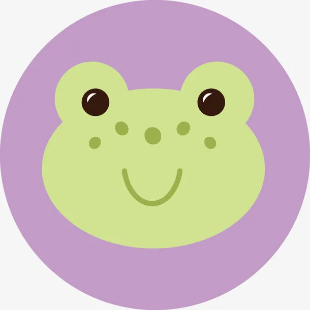 手绘可爱的动物头像免抠