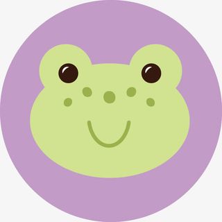 手绘可爱的动物头像免抠