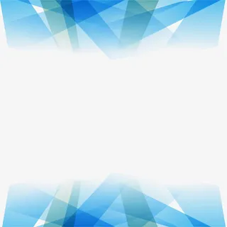 几何渐变科技感边框素材免抠