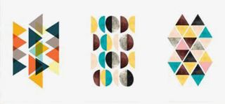 三角圆形创意图案背景