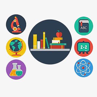 实验室插画图案免抠