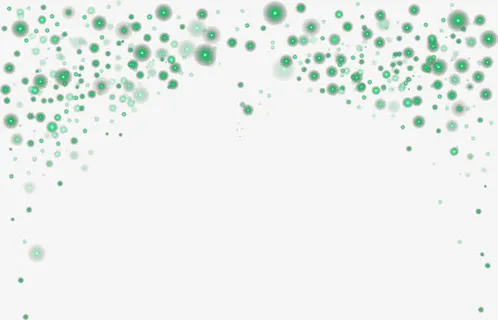 绿色闪耀光芒免抠