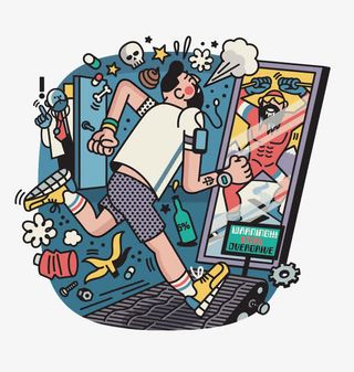 跑步机的人免抠