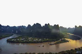 广西桂林阳朔风景免抠
