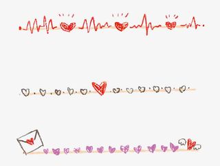 矢量卡通分割线免抠