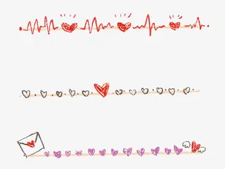 矢量卡通分割线免抠