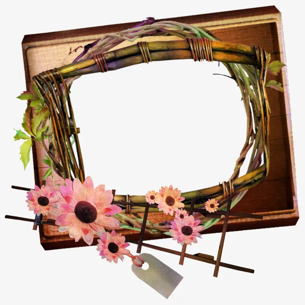 中国风木框免抠素材免抠