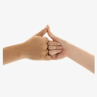 手势素材 拉钩免抠