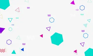 孟菲斯素材三角形绿色紫色波浪线免抠