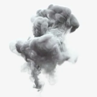 彩色质感装饰烟雾设计图免抠