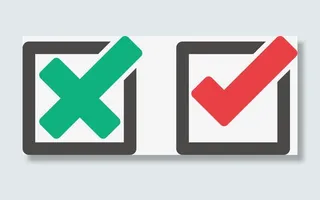 创意矢量叉叉对勾免抠