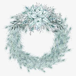 圣诞花圈免抠