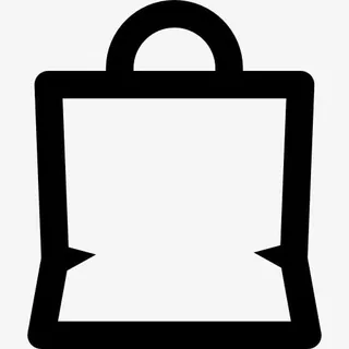 纸袋的商业工具大纲符号图标免抠