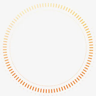 黄色渐变圆环设计免抠