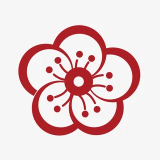 红梅花PNG素材免抠