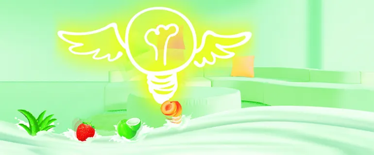 天猫食品奶浪淡绿banner高清