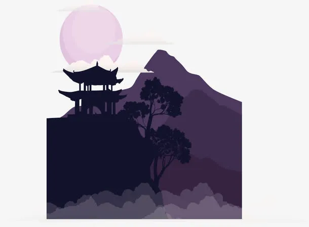 山里的明月免抠