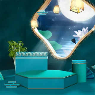 中秋立体场景高清