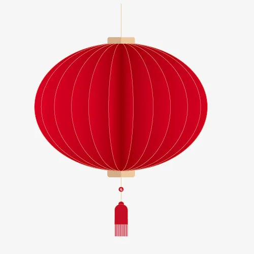 红色的 灯笼 传统新年元素免抠