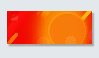 红色渐变色块活动促销免抠