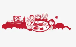 新年团圆饭免抠