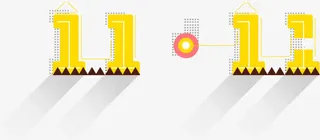 双11预热期 促销标签免抠