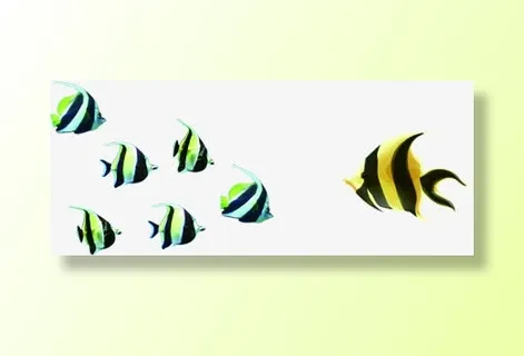 春天手绘黄色金鱼免抠