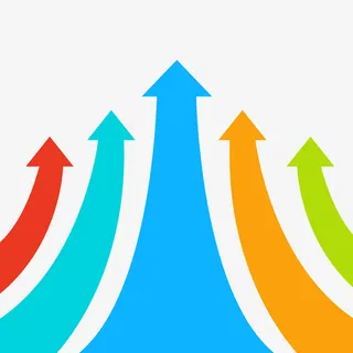 上升冲刺箭头免抠