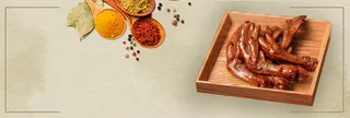 食品鸡爪凤爪卤制卤味浅色banner高清