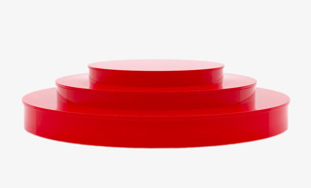 圆形的红色舞台免抠