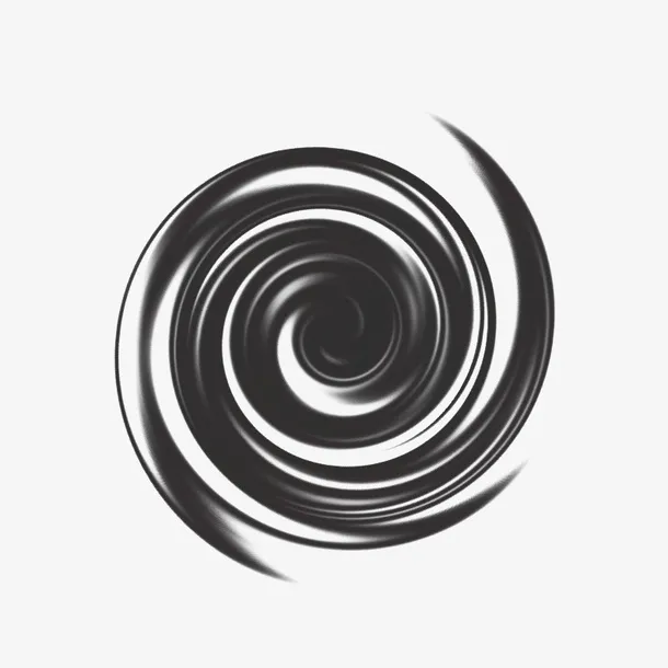 太极圆圈 纯黑免抠