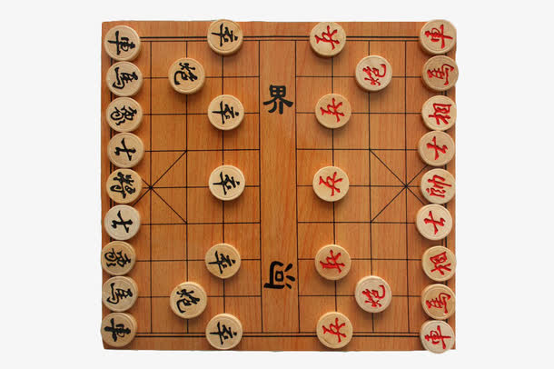 木制象棋棋盘免抠