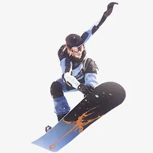 人物滑雪免抠