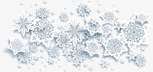 雪花矢量飞雪免抠