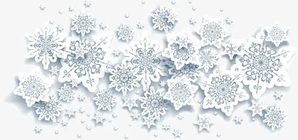 雪花矢量飞雪免抠