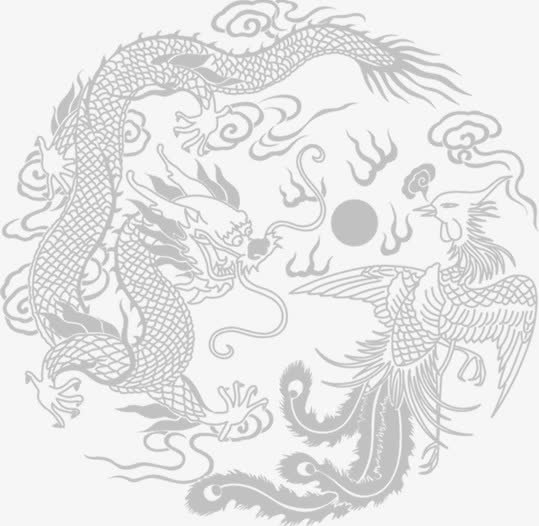 龙凤图腾中国风元素免抠
