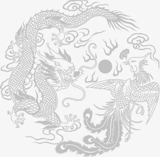 龙凤图腾中国风元素免抠
