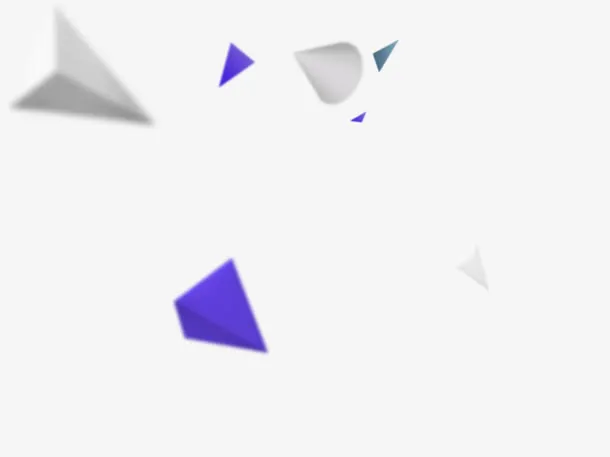 紫色简约几何漂浮素材免抠