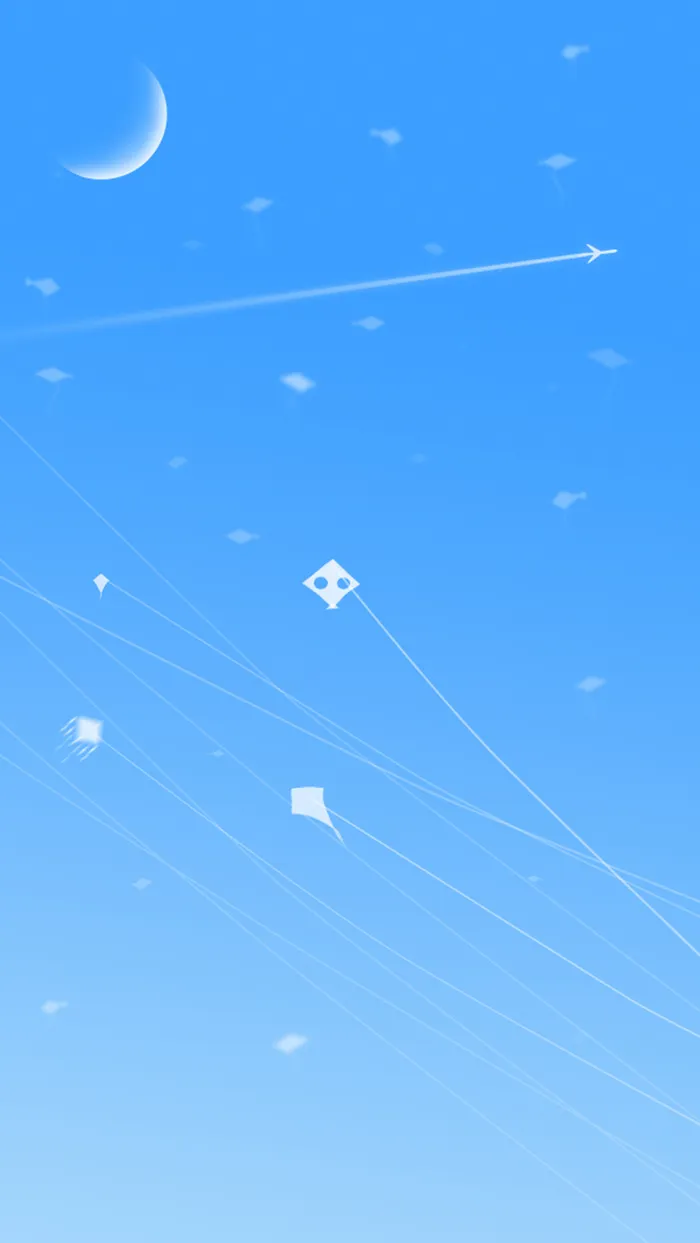 蓝色清新H5背景高清