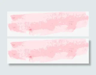 粉红水彩笔刷免抠