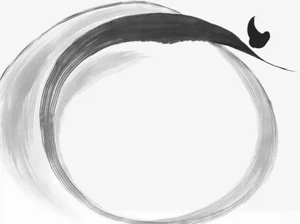 中国风水墨装饰图案免抠