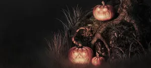 万圣节鬼节南瓜背景banner