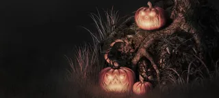 万圣节鬼节南瓜背景banner