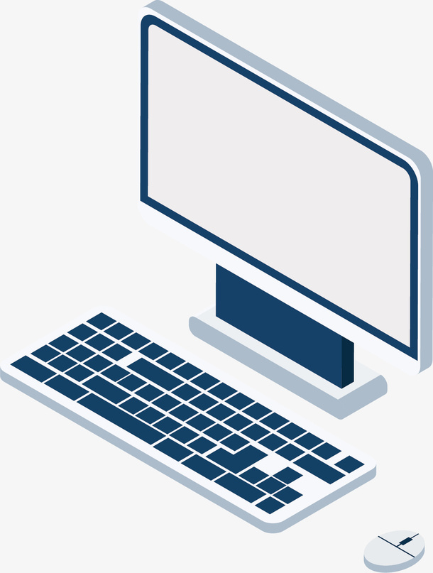 矢量图台式计算机免抠手绘/卡通卡通元素