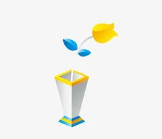 卡通矢量花瓶免抠