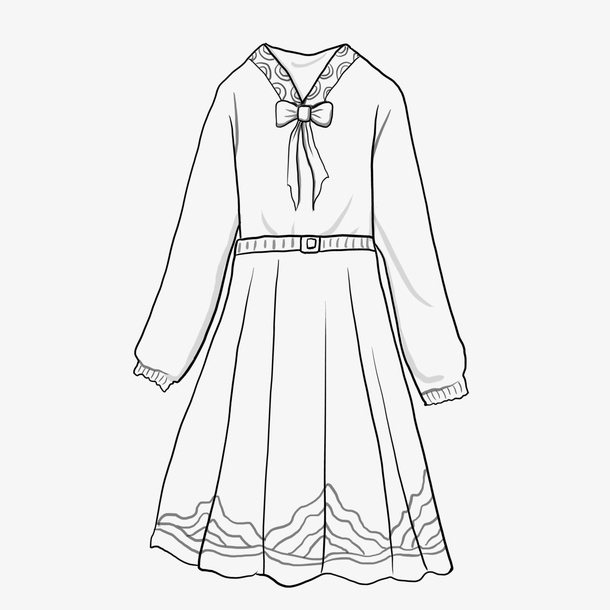 服装衣服女士连衣裙免抠