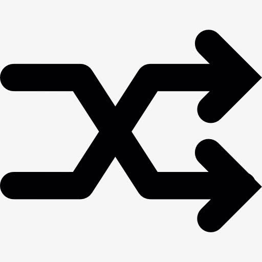 洗牌的象征图标免抠